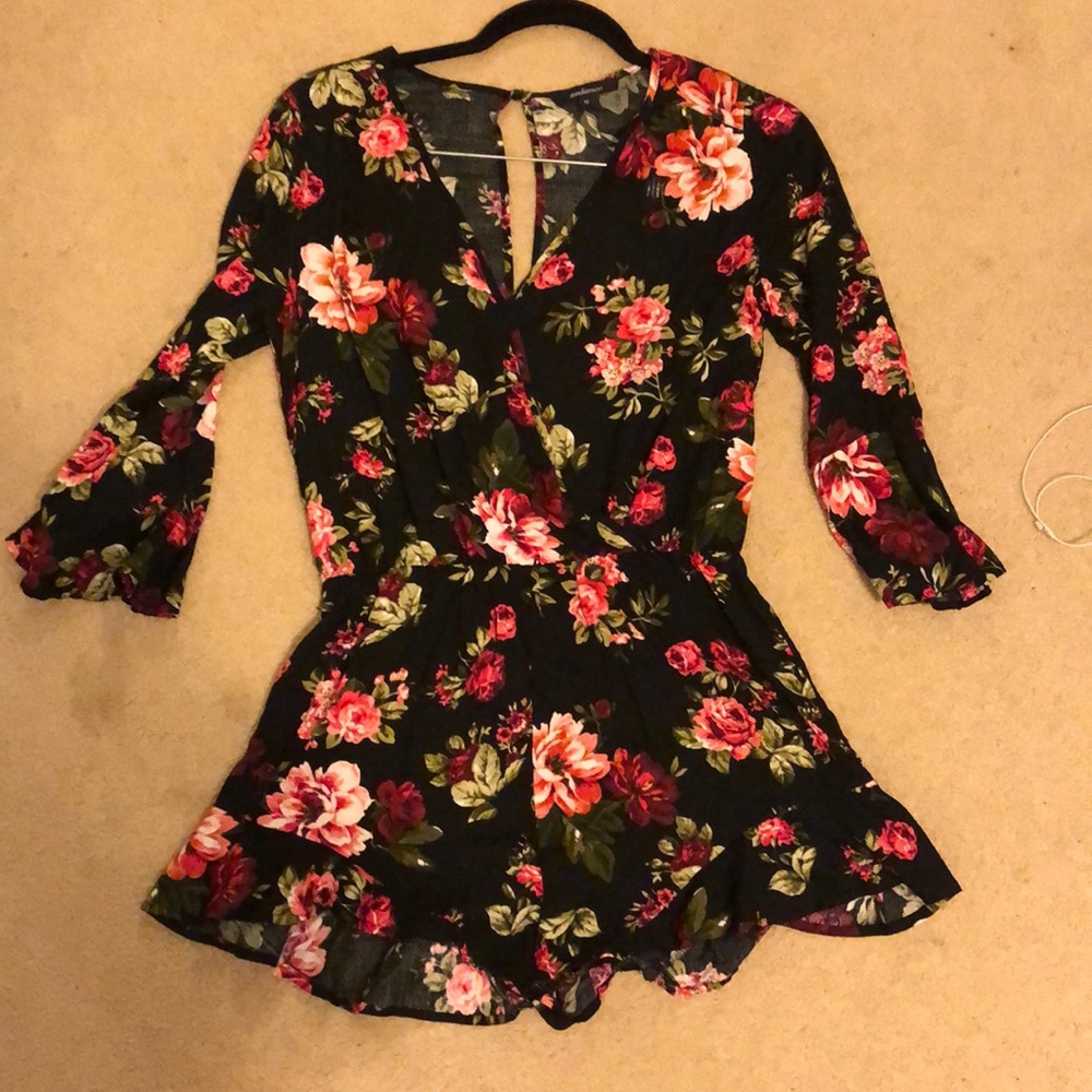 Flowy floral romper